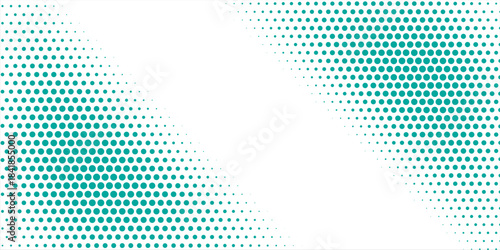 Transparent Vector Gradient Green Color Halftone Background Staggered Dots Pattern modern background dotted