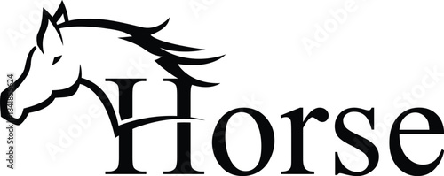 Creative Horse Elegant Logo Symbol Design