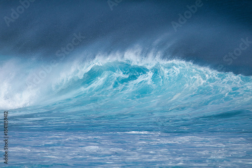 Extreme pounding surf on the Maui coastline.
