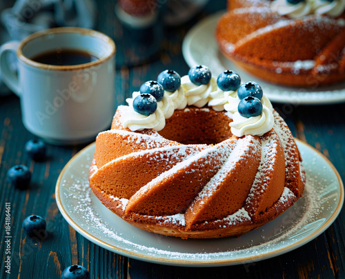 Cake blueberries