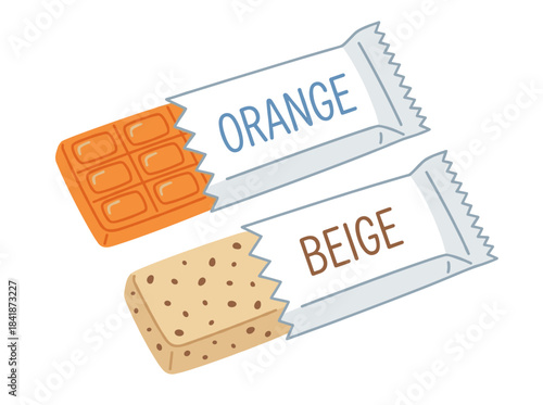 A long-stick candy, a sweet treat wrapped in festive holiday packaging, depicted as a flat vector illustration on a white background