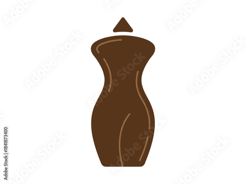 A French beret, an artist’s basque hat, a classy felt cap, and soft wool headwear for women—an elegant ladies’ garment—shown as a flat vector illustration on a white background