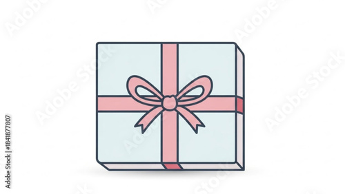 Box of Wonder: A pastel-colored gift box, adorned with a delicate ribbon and bow, symbolizes anticipation and joy. The image evokes feelings of celebration and special occasion.