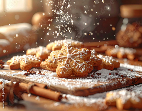 christmas cookies on the table