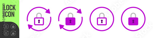 Refresh lock sync icon with circular arrows icon | for security, secure update, encryption, privacy settings, data synchronization, and password changes. Ideal for web and apps