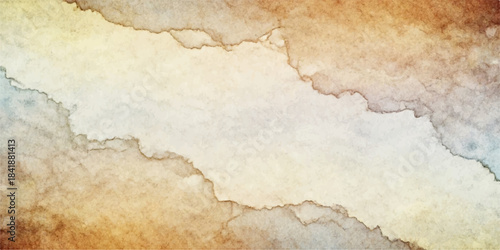 Vintage aged parchment paper texture background with antique brown grunge sheet design