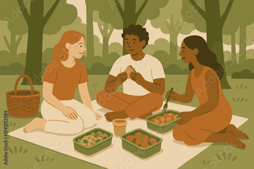 White paper icon no blanket flat eco vector negative picnic friendly green