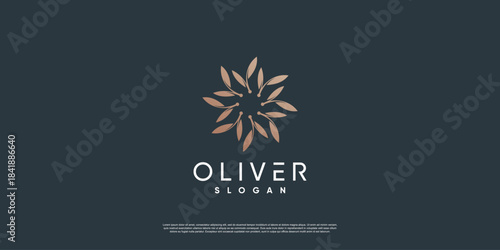 Olive logo template with creative element style Premium Vector part 10