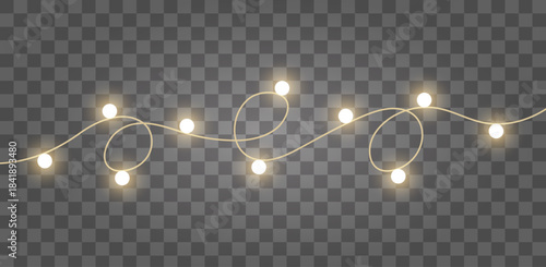 Soft Glowing Warm LED Bulb Garland for Luxury Holiday Decor and Christmas Light Effects