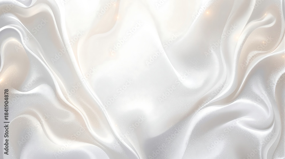 Obraz premium Abstract White Wavy Background Texture Design Element