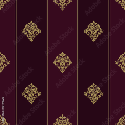 Baroque Seamless Pattern. Abstract seamless pattern with ornament