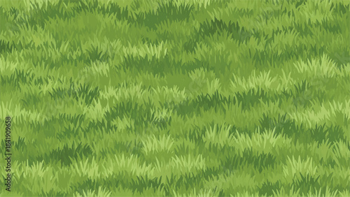 Seamless Grassy Lawn Texture Background Vector