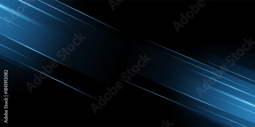 Black and orange modern abstract background with yellow glowing movement and high-speed light effect. Vector illustration