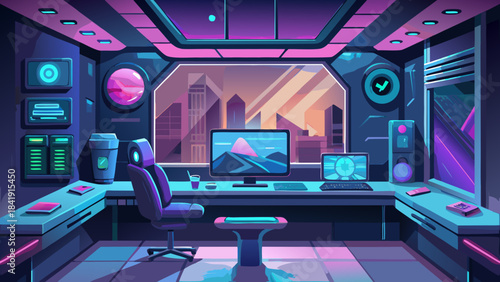 interior of a modern room