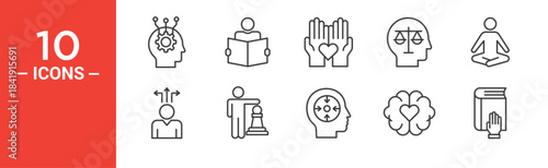 Skills icon set. Skills vector symbol in black filled and outlined style.