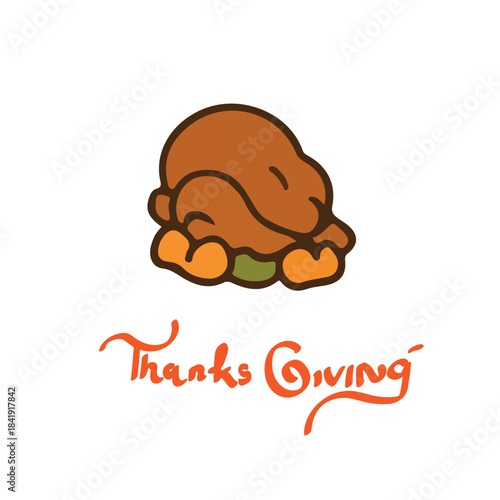 Festive Happy Thanksgiving vector with autumn leaves, pumpkins, and warm seasonal style. Perfect for greeting cards, banners, social media posts, and holiday promotional designs