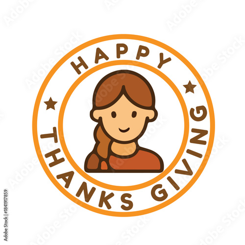 Festive Happy Thanksgiving vector with autumn leaves, pumpkins, and warm seasonal style. Perfect for greeting cards, banners, social media posts, and holiday promotional designs