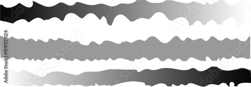 realistic torn paper edges, vector illustratioRipped paper strips with rough torn edgesn