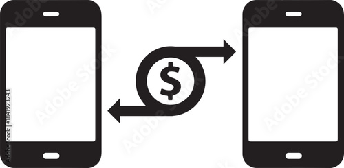 Mobile Payment Transaction: Depicting a seamless and secure mobile payment transaction, showcasing the ease of transferring funds via smartphones.