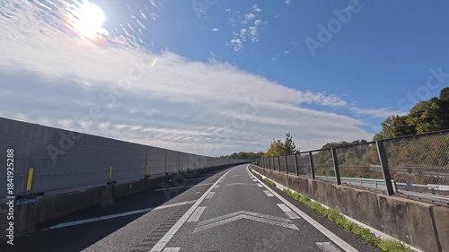 中央自動車道　岐阜県 - 土岐ジャンクション（移動映像）