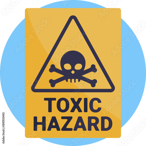 Warning sign indicating the presence of toxic or poisonous substances.