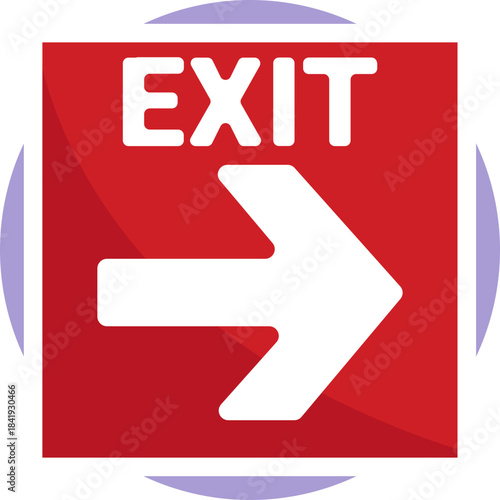 Emergency exit – Sign showing a safe way out.