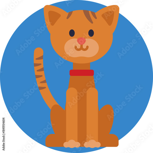 Cat silhouette – Represents a cat for grooming services.