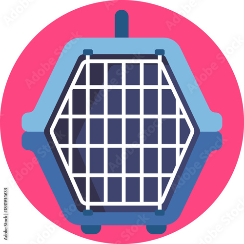 Pet containment cage – A secure enclosure for holding pets during grooming.