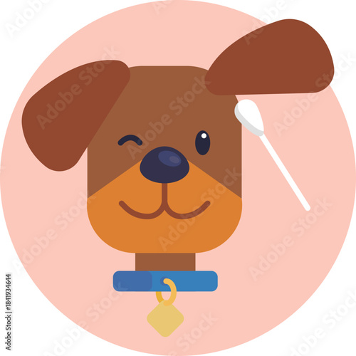 Tool or process for cleaning a pet’s ears.