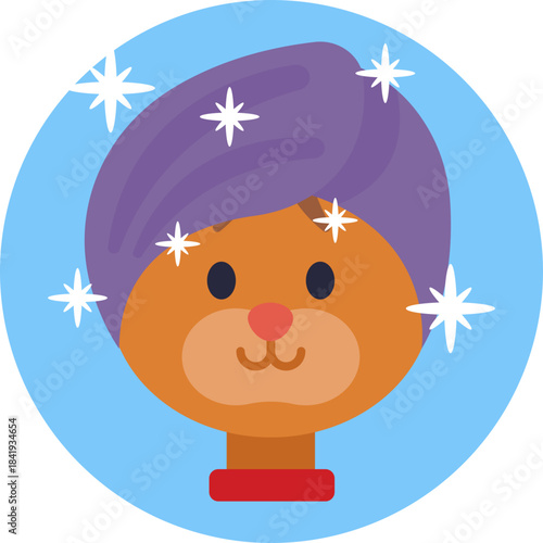 A pet enjoying a relaxing bath with bubbles.