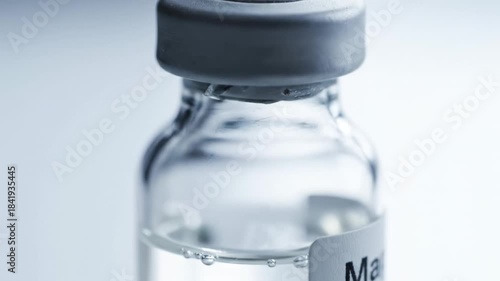 Medical Vaccine Vial with Clear Liquid