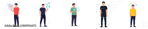 Health Technology Future AI Digital Medical Innovation Modern Wellness Diagnostic Illustration