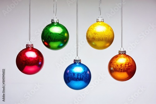 Bright and Colorful Ornaments: Traditional Christmas and New Year Decorations for a Festive Celebration 