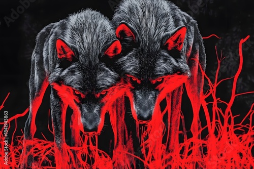 Blood Red Night Wolves