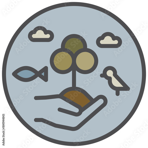 conservation icon line color