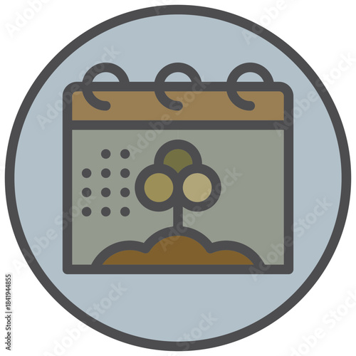 world environment day icon line color