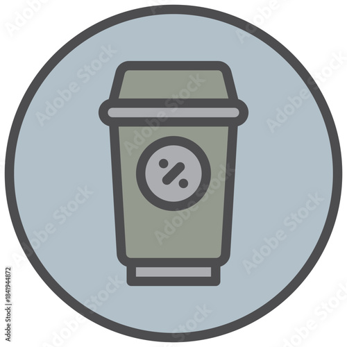 zero waste icon line color