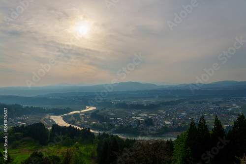 Wallpaper Mural 250516津南町川の展望台 Torontodigital.ca