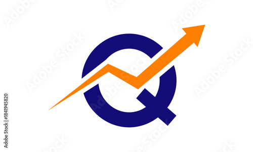 Modern Letter Q Finance Logo