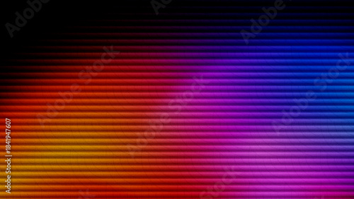 dark black yellow orange red purple blue gradient background horizontal ribbed intense glow futuristic glass effect