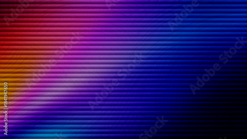 dark black yellow orange red purple blue gradient background horizontal striped full frame futuristic glass effect