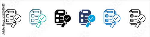 Assessment Icon Single Pack Multistyle