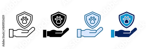 Wildlife Protection Icon Set Multiple Style Collection