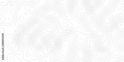 Minimal vector topo paper lines Topographic contour lines grid map seamless pattern. Geographic mountain relief. Contour maps. Topo contour map design.	