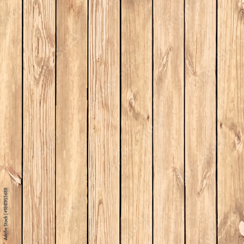 Light texture of wooden boards seamless natural wood surface vector background design material pattern construction flooring wallpaper decorative
