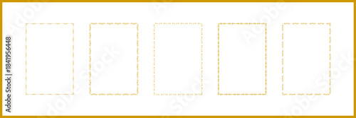 Decorative trendy vintage whimsical border vector collection designed for wedding invitations birthday cards posters prints and elegant classic ornamental artworks