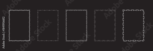 Wedding decorative frames antique museum style ornate picture borders deco dividers isolated icons vector set perfect for invitations greeting cards celebration templates elegant design