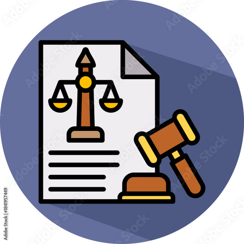 Legal Exposure isometric icon