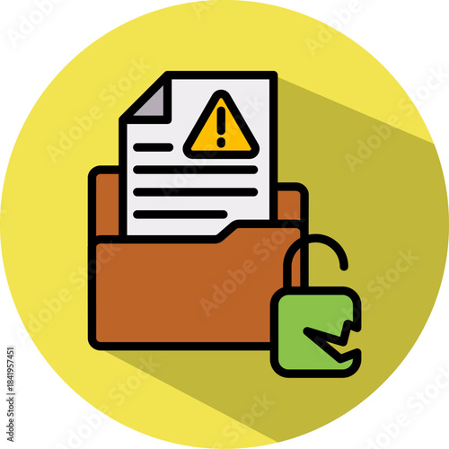 Data Breach isometric icon