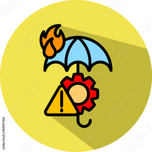 Risk Mitigation isometric icon